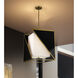 Aspect LED 18 inch Coal And Soft Brass Pendant Ceiling Light